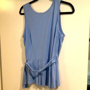 Anthro‎pologie Ettitwa Light Blue Open Back Wrap Size L